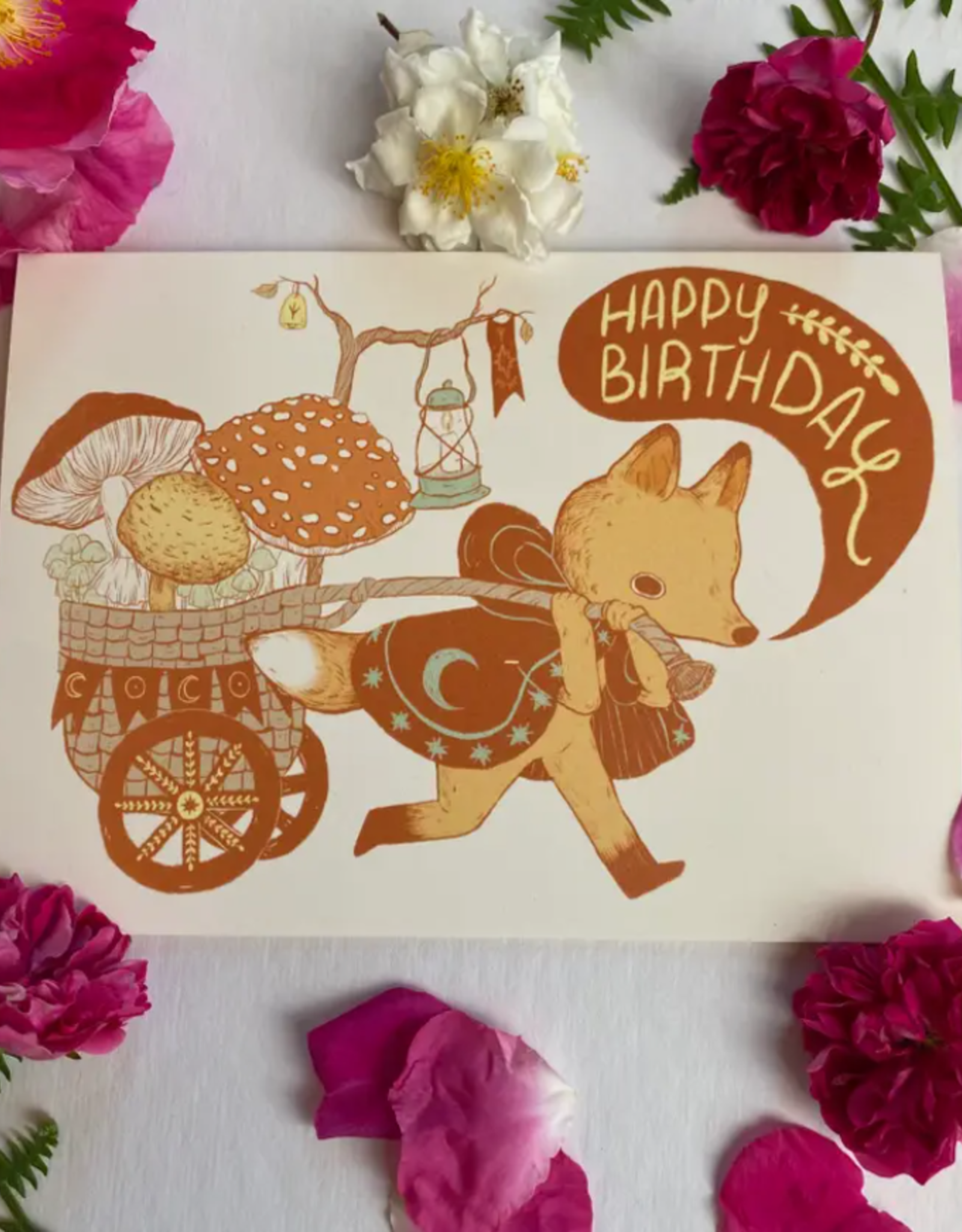 Marika Paz Illustration Mushroom Birthday Card