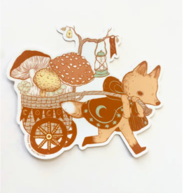 Marika Paz Illustration Mushroom Forager Sticker