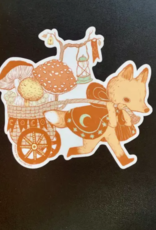 Marika Paz Illustration Mushroom Forager Sticker