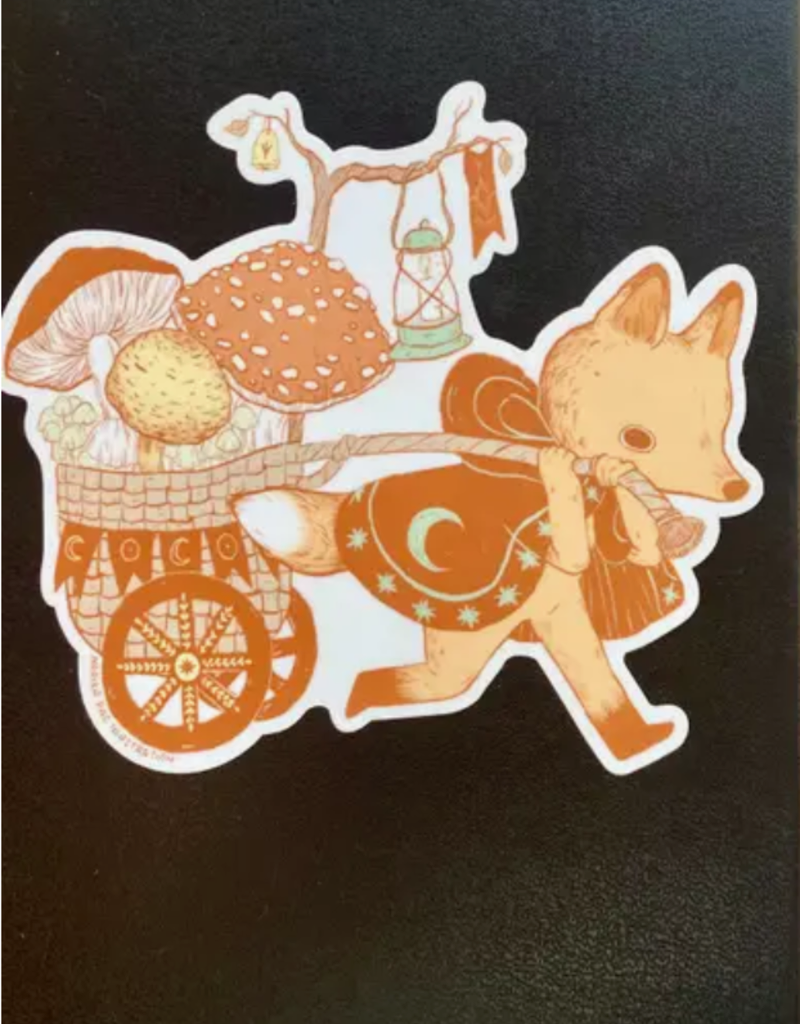 Marika Paz Illustration Mushroom Forager Sticker