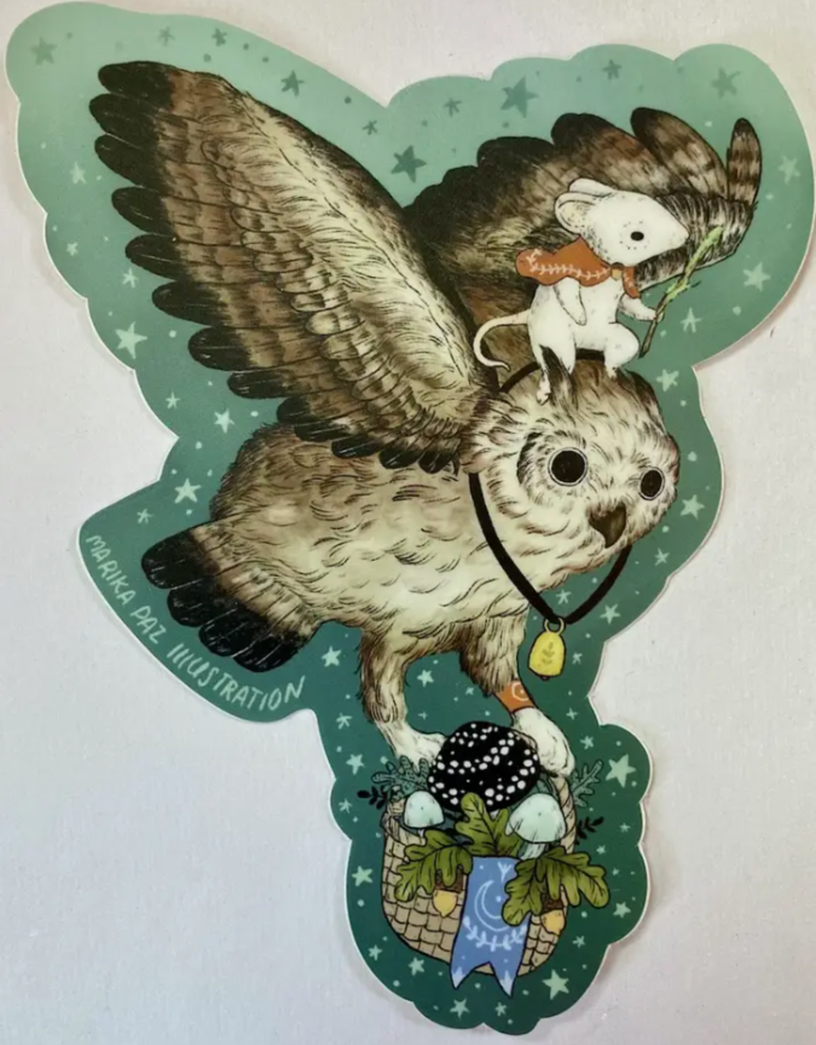 Marika Paz Illustration Mystic Owl Sticker