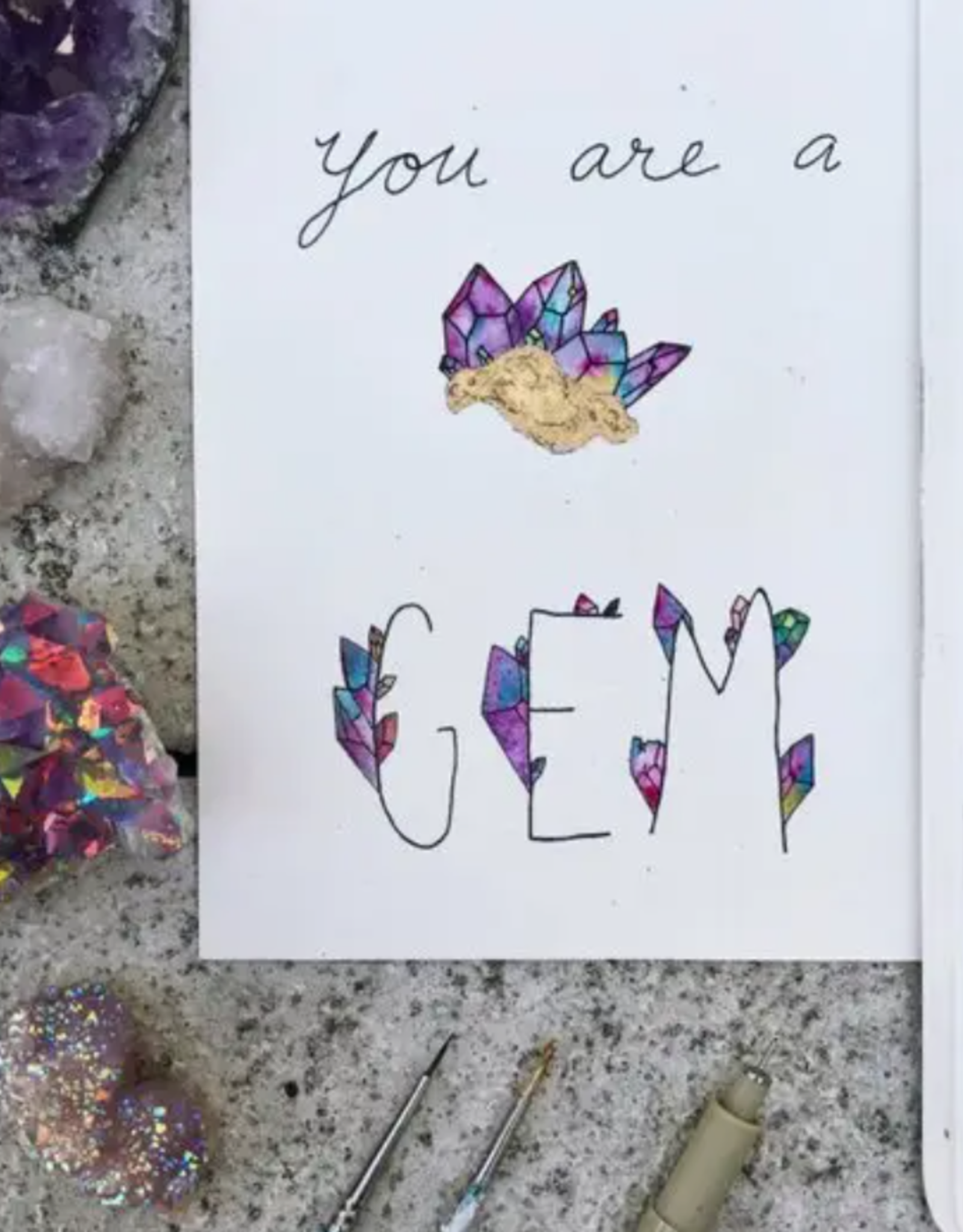 *Gem Greeting Card