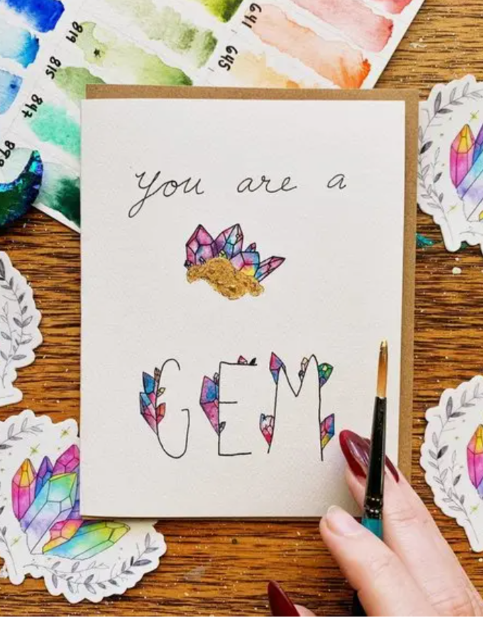 *Gem Greeting Card