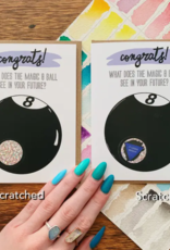 *Scratch-Off Magic 8 Ball Greeting Card *Scratch-Off Magic 8 Ball Greeting Card