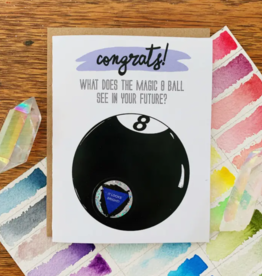*Scratch-Off Magic 8 Ball Greeting Card