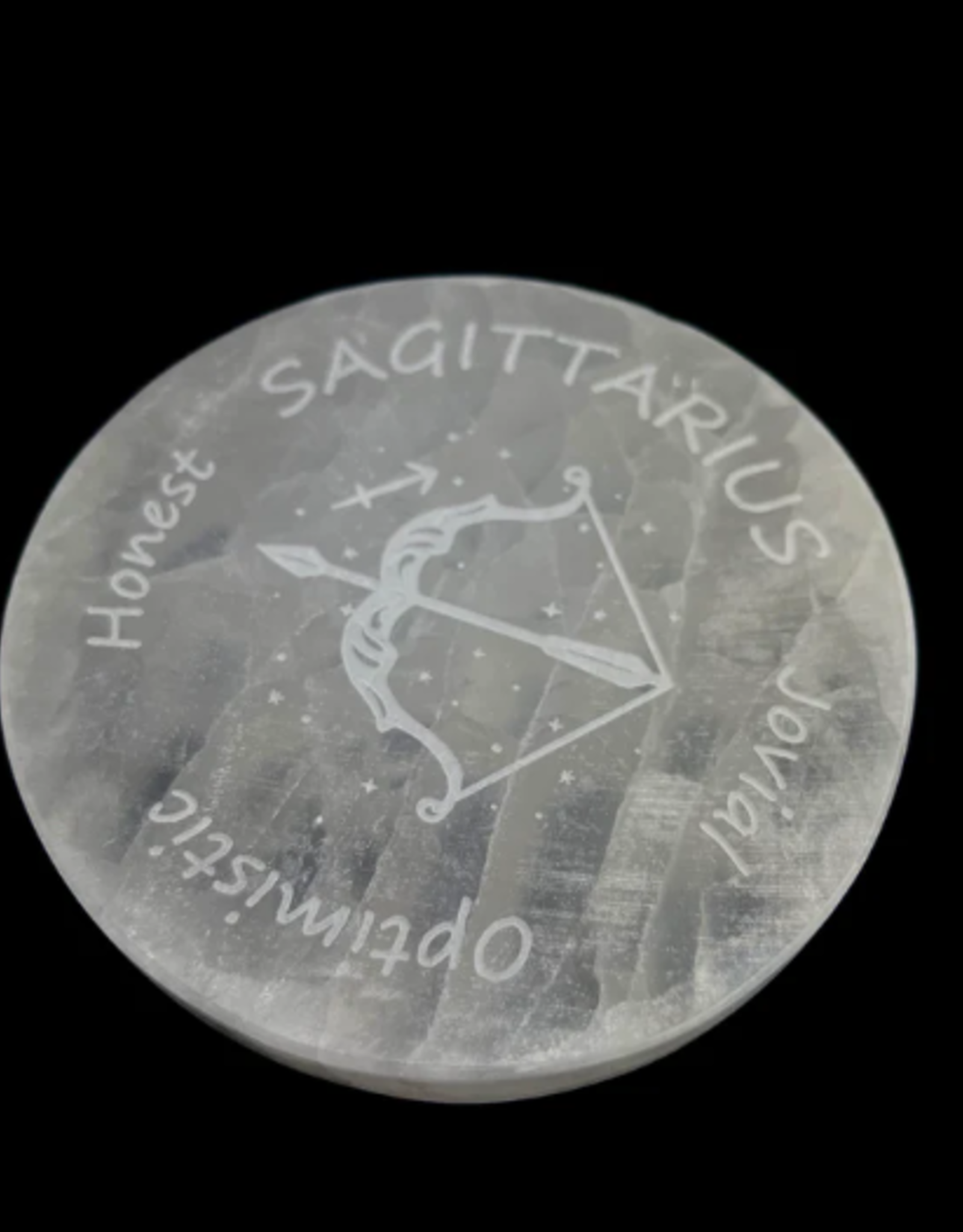 Pelham Grayson Zodiac Selenite Disc | 95-100MM |