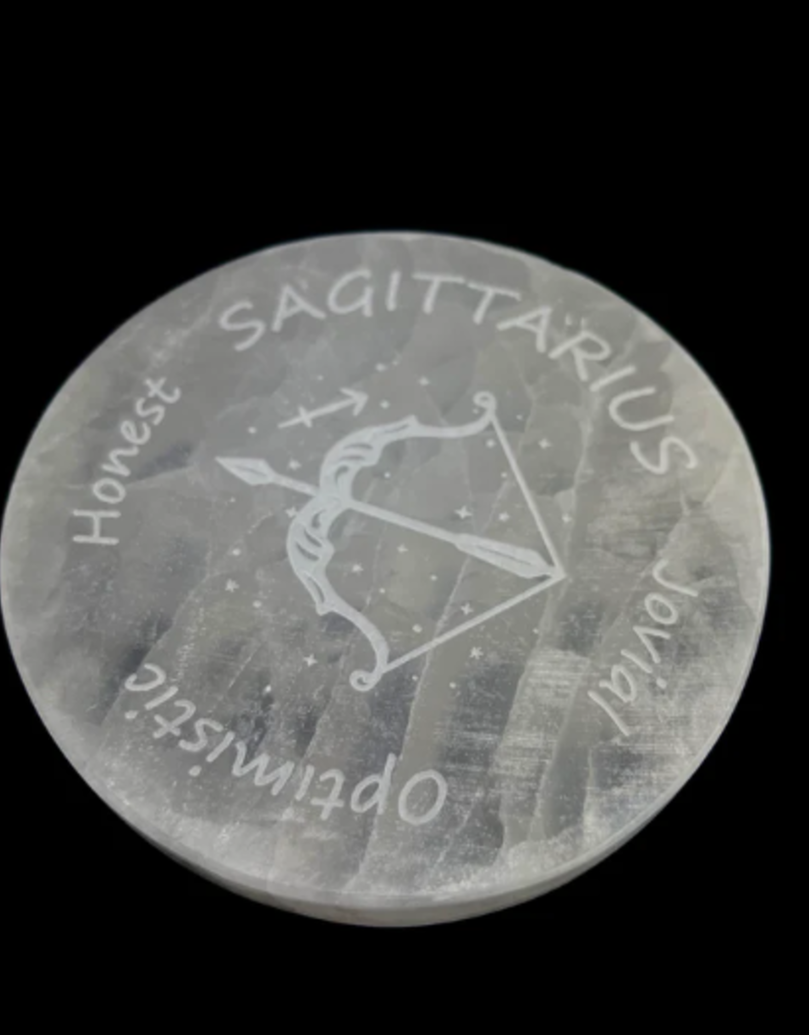 Zodiac Selenite Disc | 95-100MM |