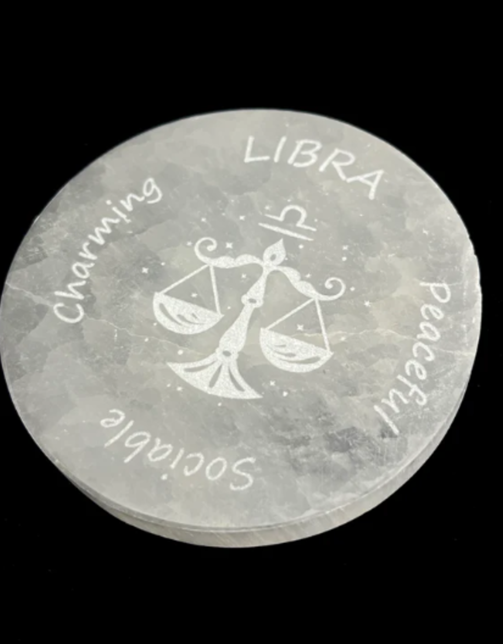 Zodiac Selenite Disc | 95-100MM |