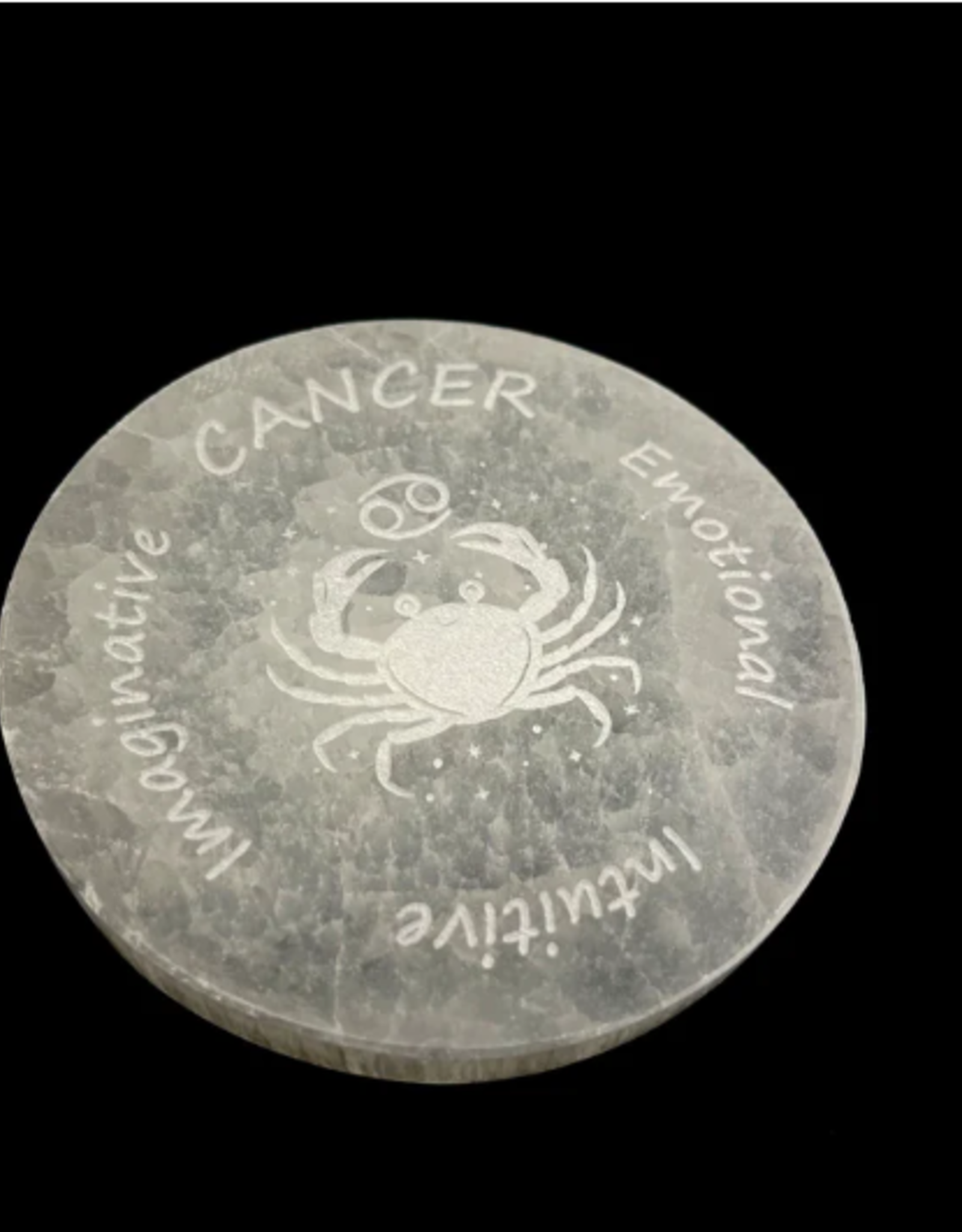 Pelham Grayson Zodiac Selenite Disc | 95-100MM |