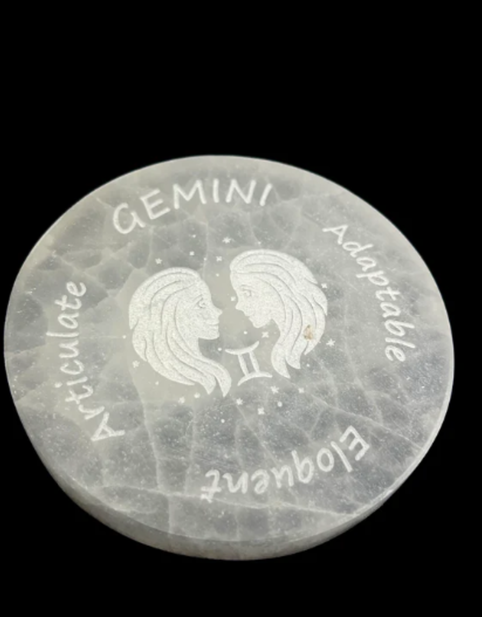 Zodiac Selenite Disc | 95-100MM |