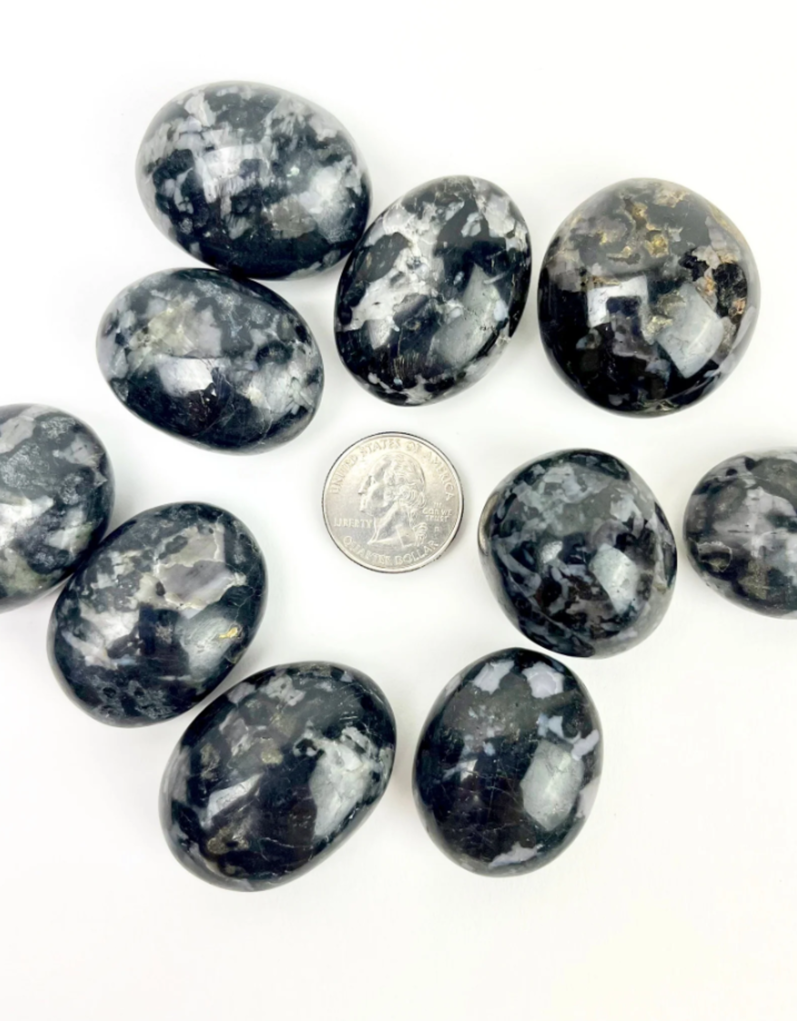 Indigo Gabbro / Mystic Merlinite | Palmstone | 30-40mm | Madagascar