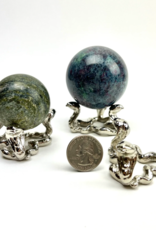 Silver Sphere Stand | 3 Snakes | Small | China