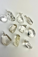 Tumbled Stone Pendant | 20-30mm | Brazil | Clear Quartz