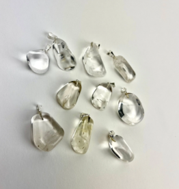 Tumbled Stone Pendant | 20-30mm | Brazil | Clear Quartz