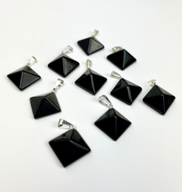 Pelham Grayson Pyramid Pendant | Black Obsidian