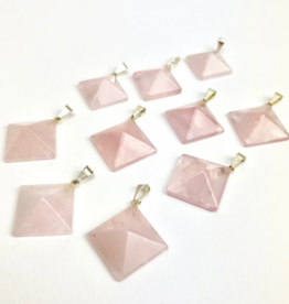 Pelham Grayson Pyramid Pendant | Rose Quartz