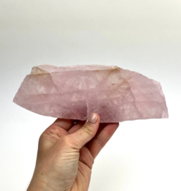 Rose Quartz Slab | 7-8" | Madagascar