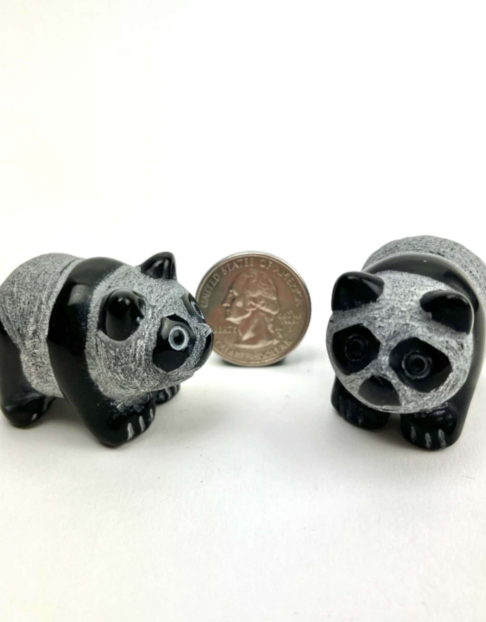 Crystal Panda Carving | Obsidian