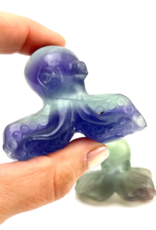 Crystal Octopus Carving | Fluorite