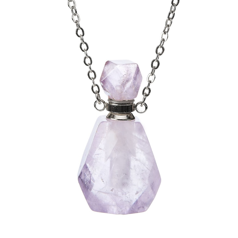 Amethyst Moonstone & Auralite Necklace - Rembrandtz