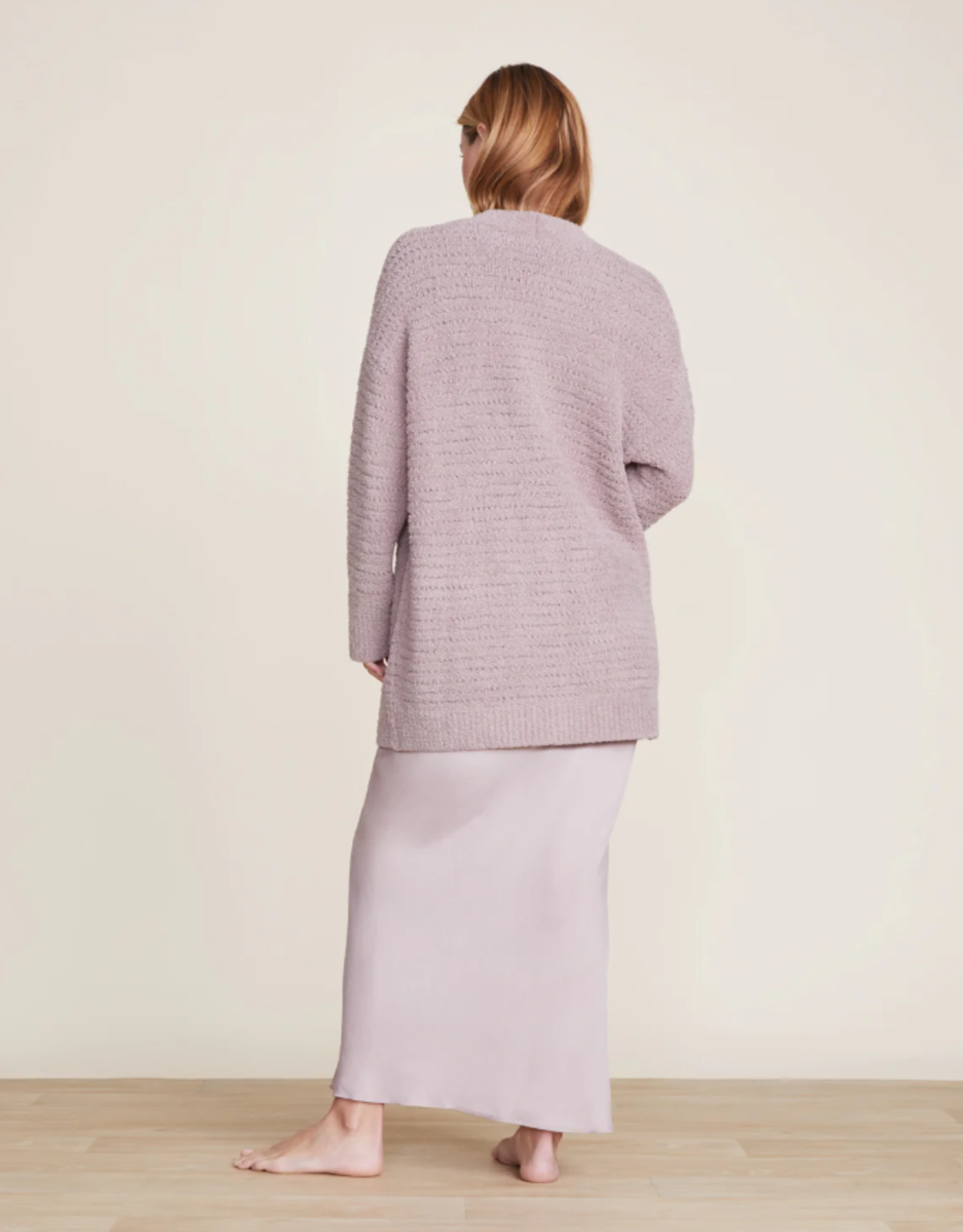 CozyChic Boucle Welt Pocket Cardi | Deep Taupe |