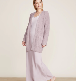 CozyChic Boucle Welt Pocket Cardi | Deep Taupe |