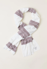 Barefoot Dreams CozyChic Lite Pinched Stripe Blanket Scarf One Size (27” x 80”) |