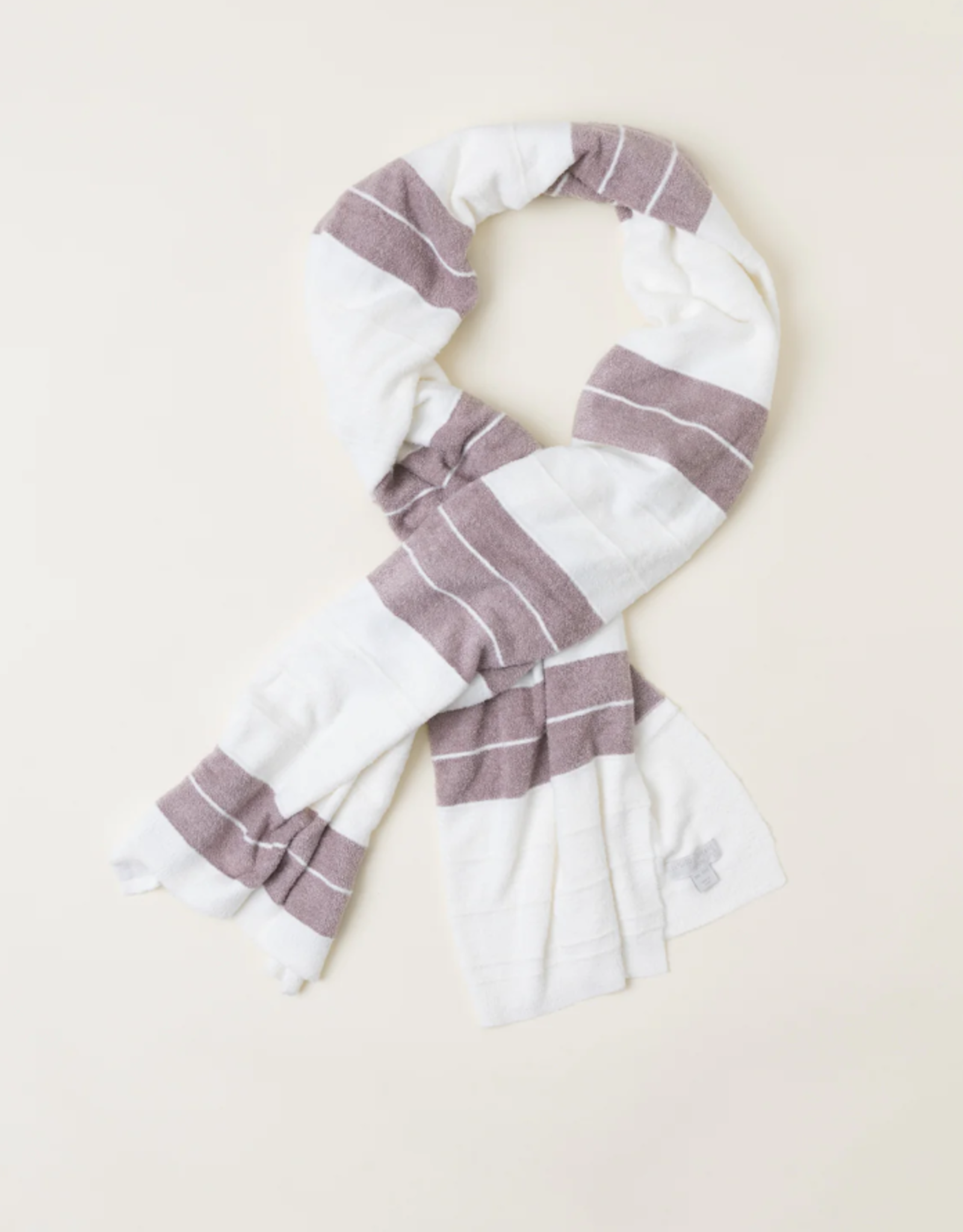 Barefoot Dreams CozyChic Lite Pinched Stripe Blanket Scarf One Size (27” x 80”) |
