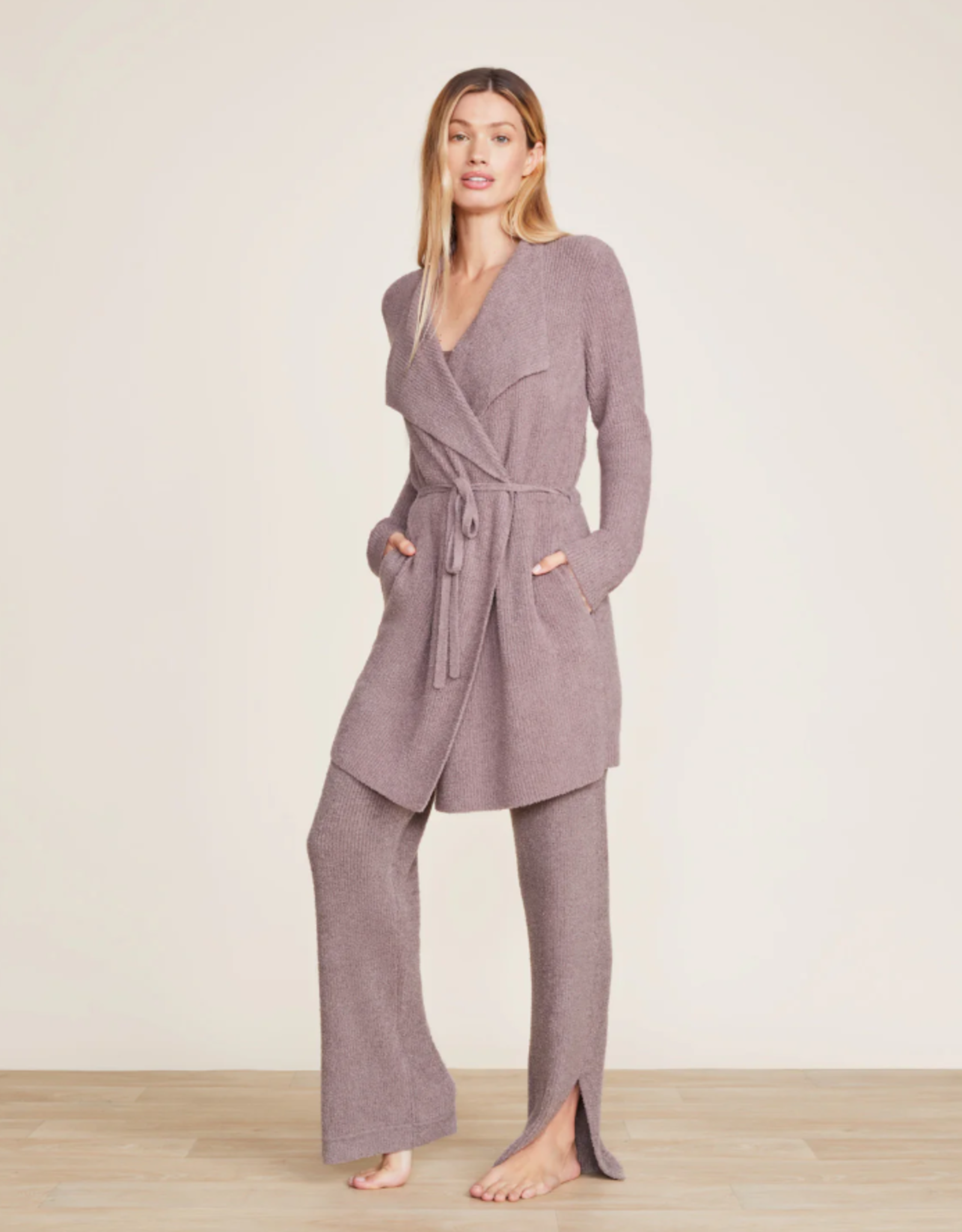 CozyChic Lite Waist Tie Cardi | Driftwood |