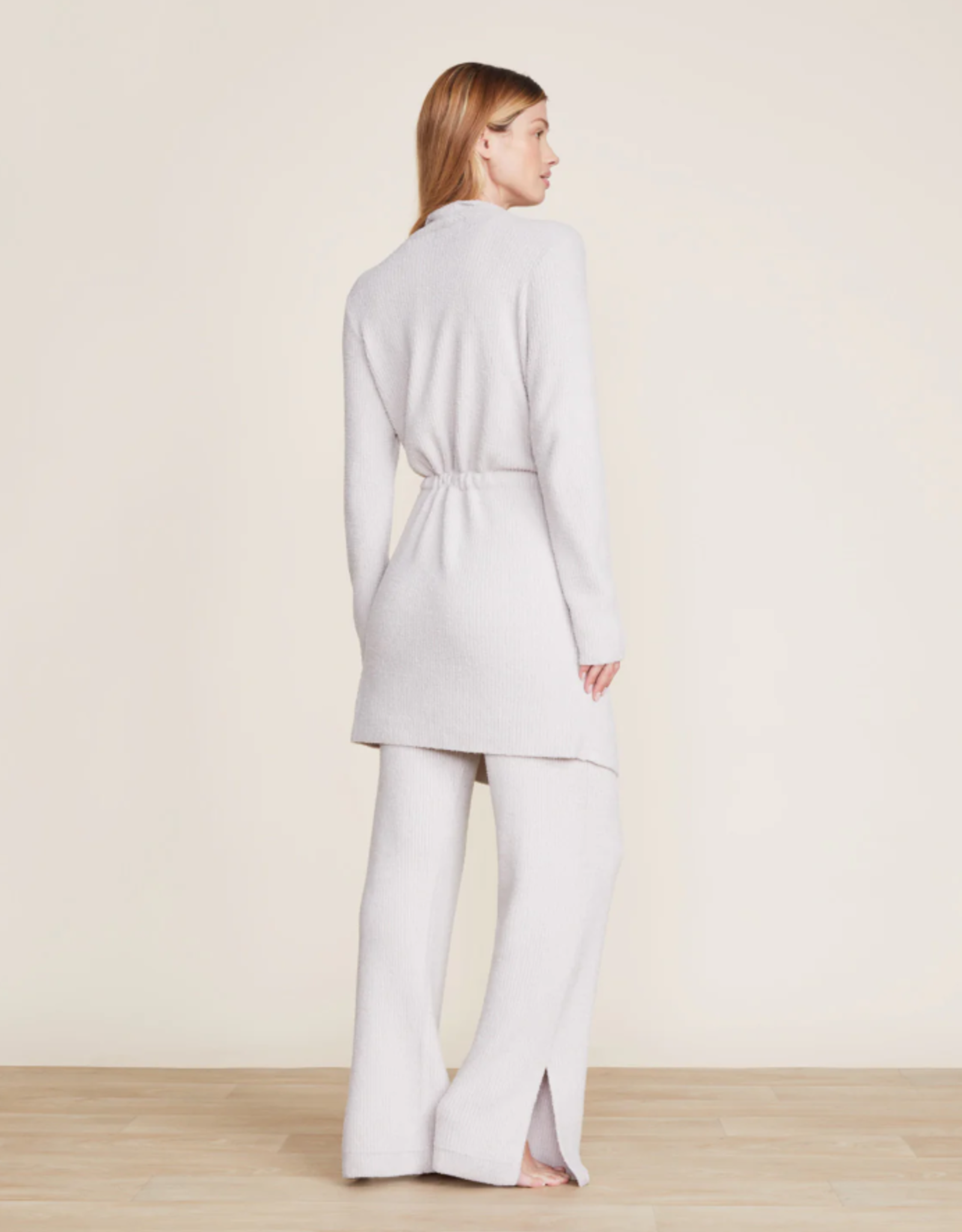 CozyChic Lite Waist Tie Cardi | Silver |