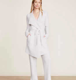 CozyChic Lite Waist Tie Cardi | Silver |