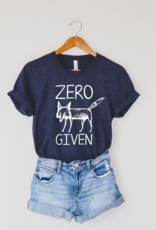 Zero Fox Given Funny TShirt Graphic Tee 80T|Navy|