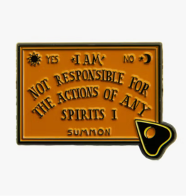 Funny Quote Ouija Board and Planchette Enamel Pin