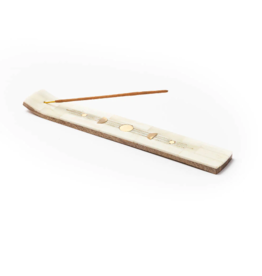 *Indukala Moon Phase Incense Holder - Hand Carved Wood Bone