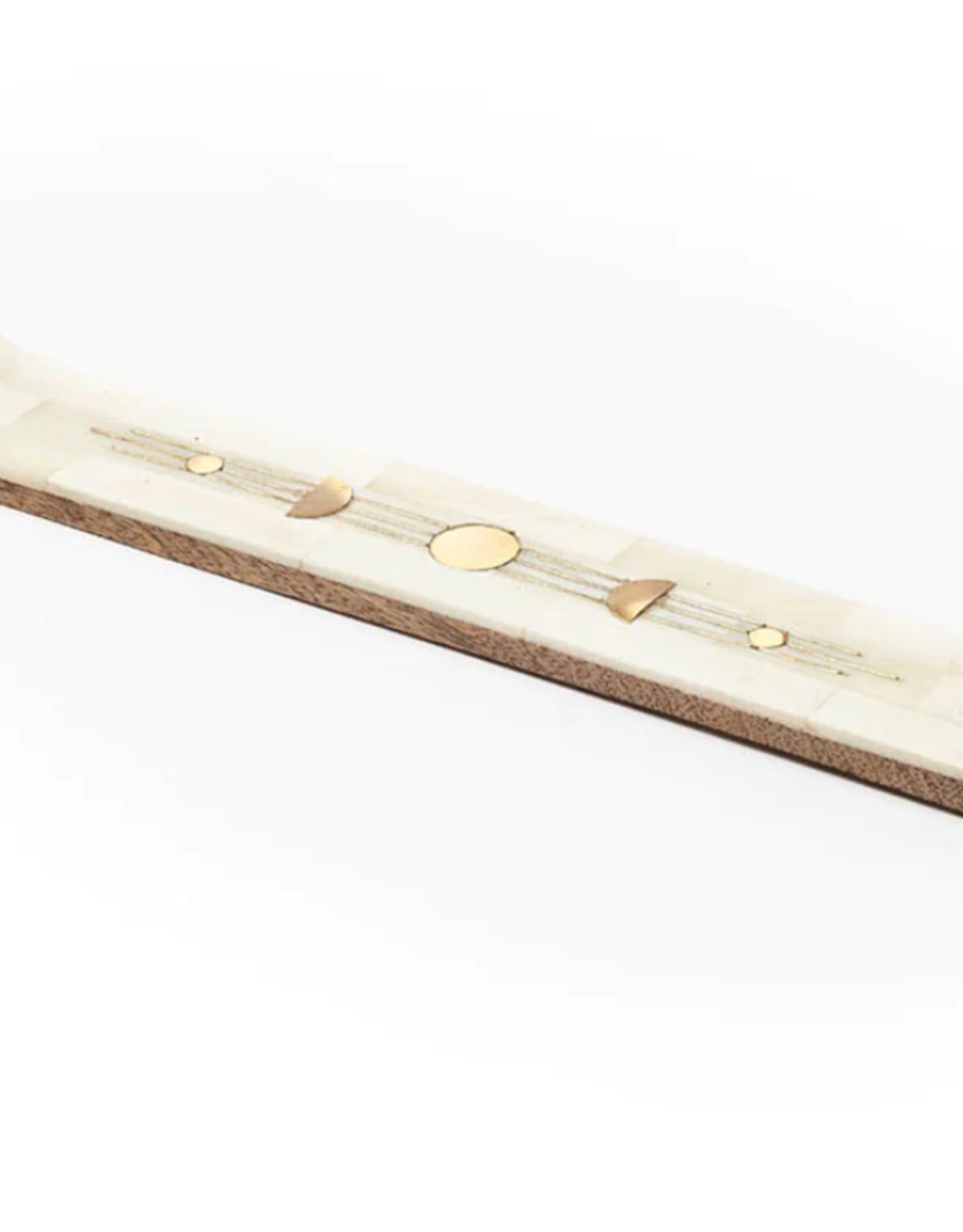 *Indukala Moon Phase Incense Holder - Hand Carved Wood Bone