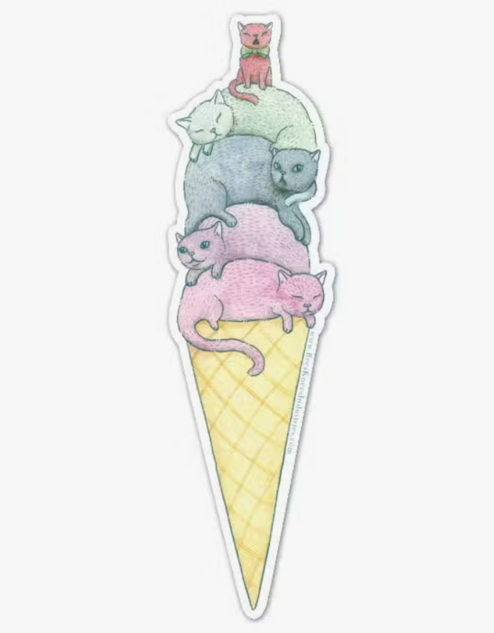Ice Cream Cats Sticker