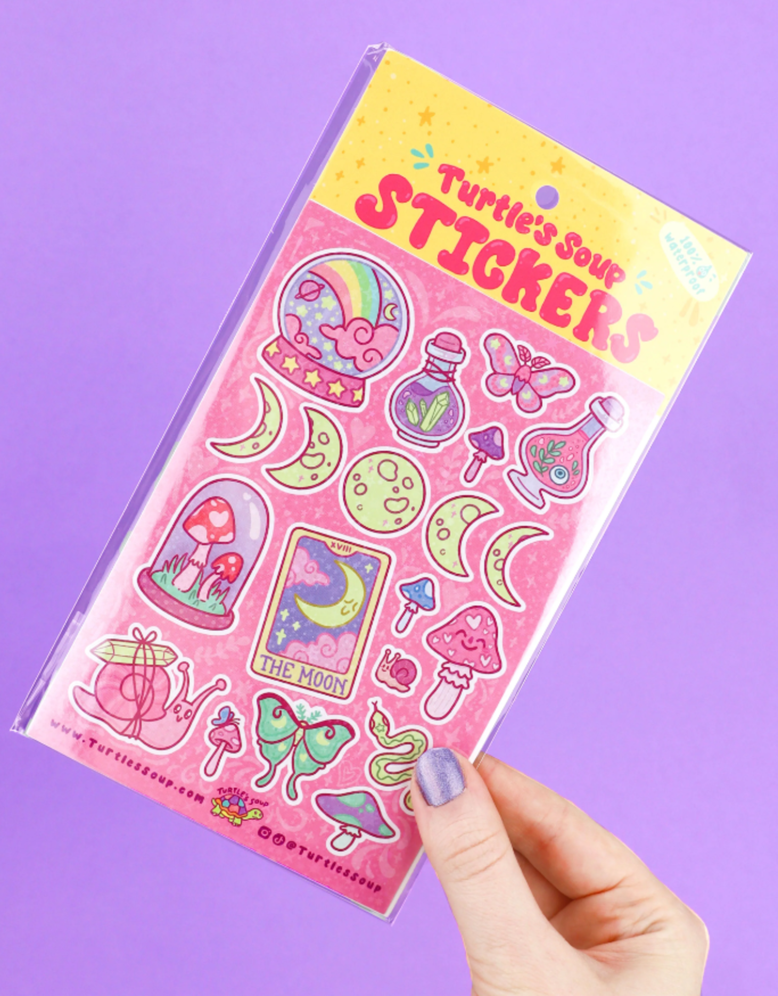 Glittery Witchy Things Vinyl Sticker Sheet