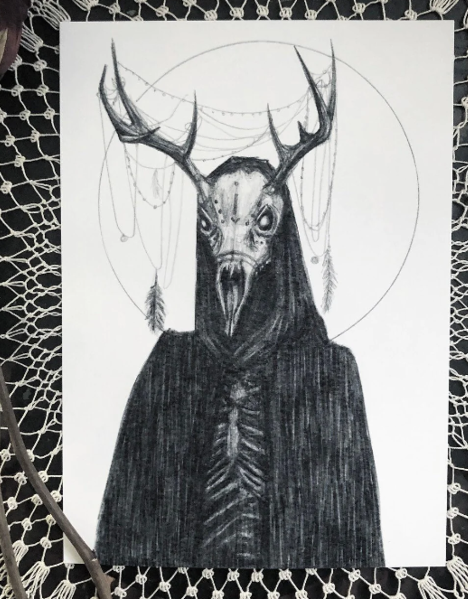 Wendigo Fine Art Print - Native American - Folklore 5x7