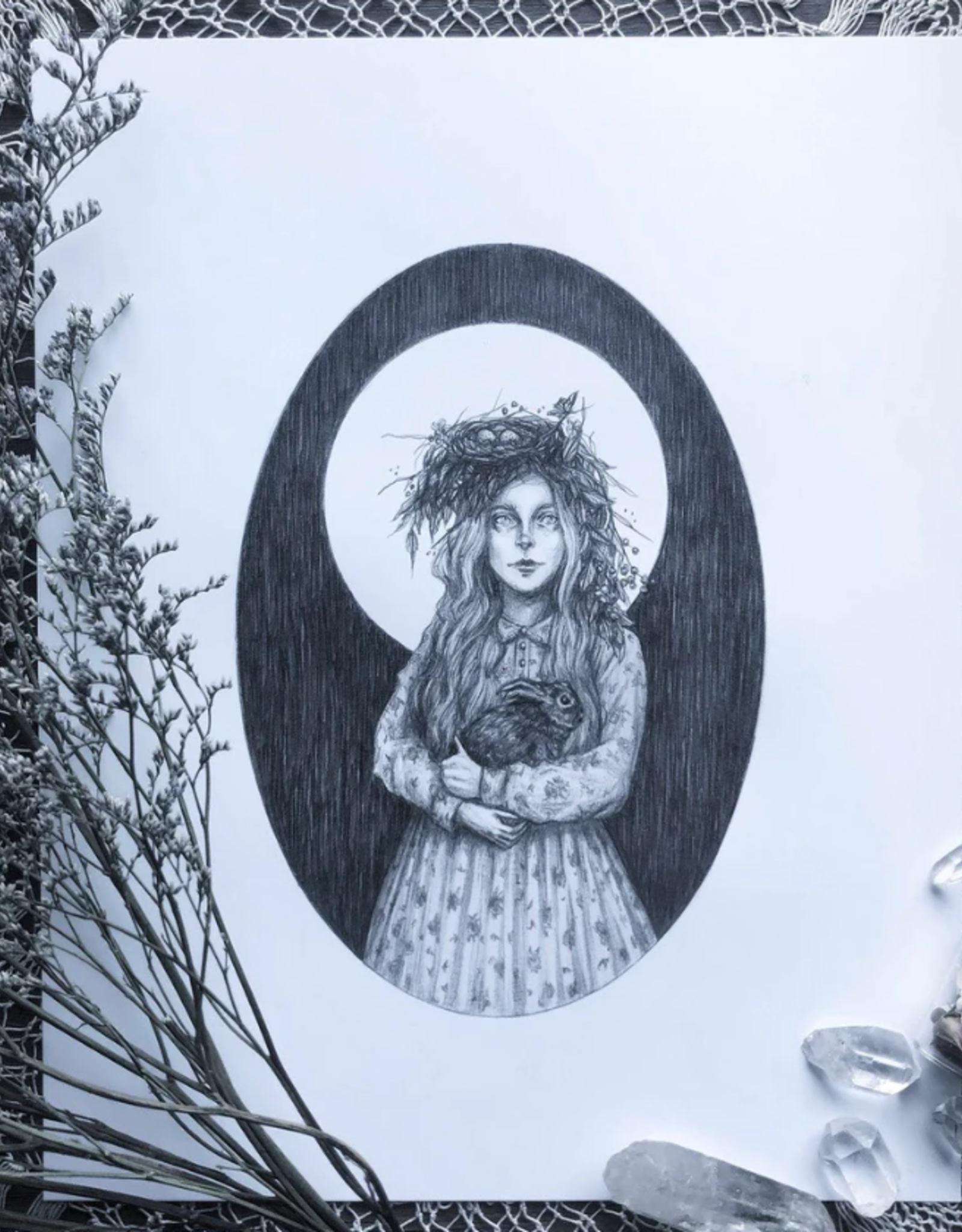 *Ostara Fine Art Print - German Goddess of Spring 5x7