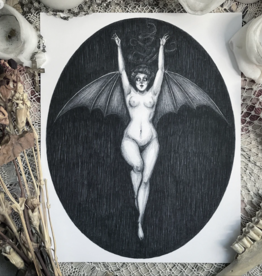 La Femme Chauve-Souris Fine Art Print - The Bat Woman 5x7
