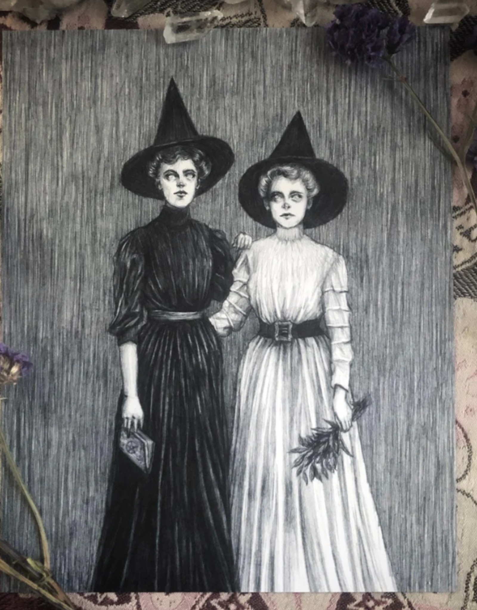 Caitlin McCarthy Art *The Blood of the Covenant Fine Art Print - Witch Sisters 5x7