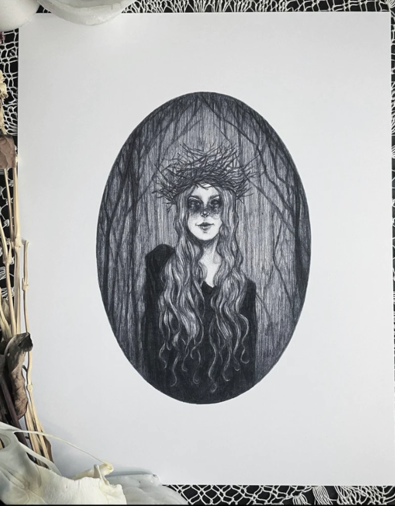 Caitlin McCarthy Art Forest Witch - Fine Art Print 5x7