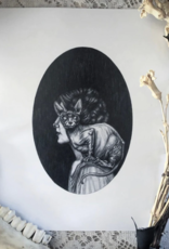 The Familiar Fine Art Print - Sphynx Cat 5x7