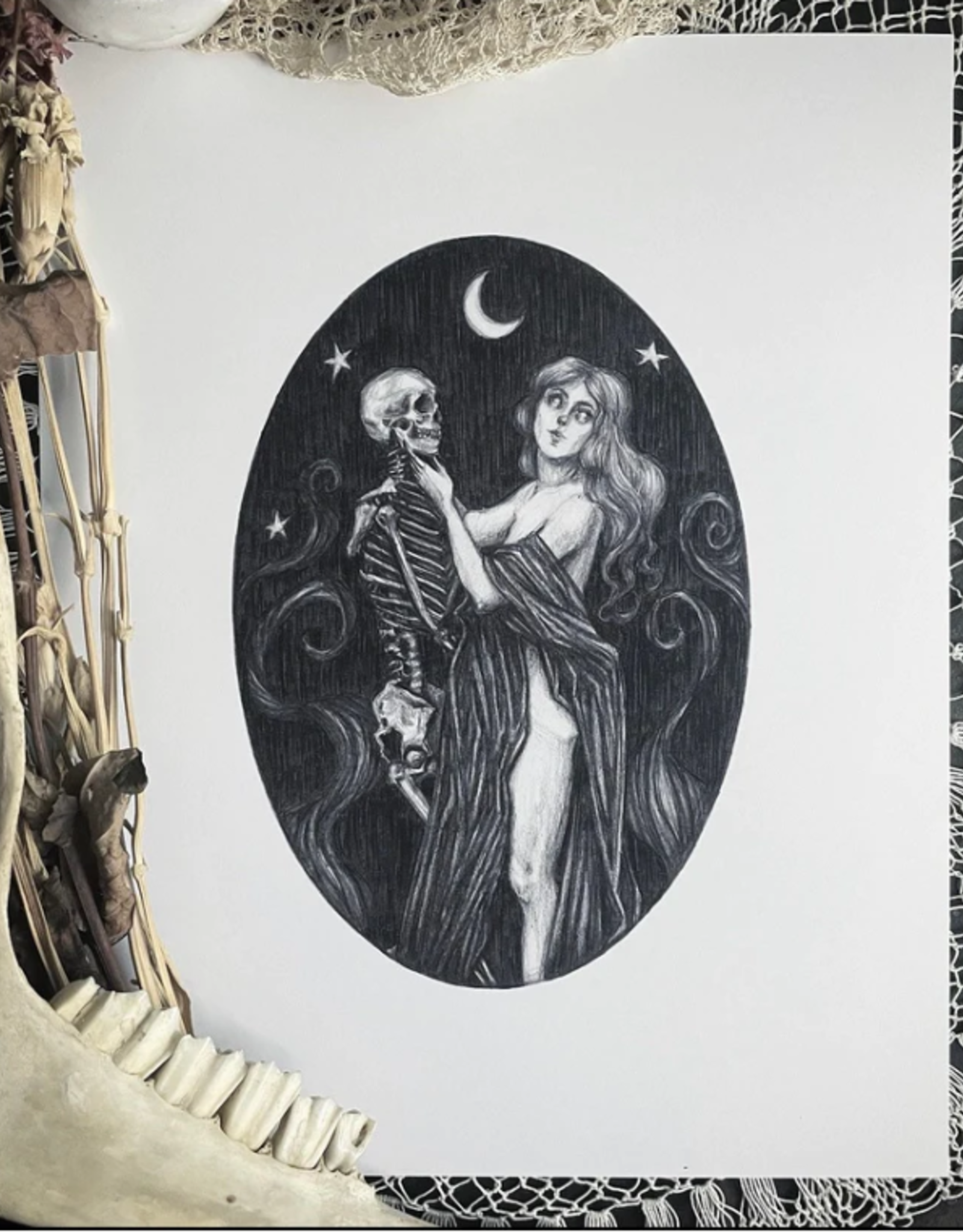 Caitlin McCarthy Art Danse Macabre - Fine Art Print 5x7