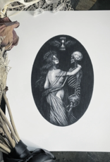 Caitlin McCarthy Art Death and the Maiden Fine Art Print - Danse Macabre 5x7