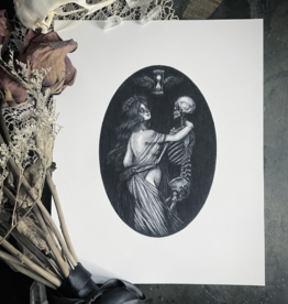 *Death and the Maiden Fine Art Print - Danse Macabre 5x7