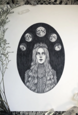 Selene Fine Art Print - Greek Goddess of the Moon 5x7