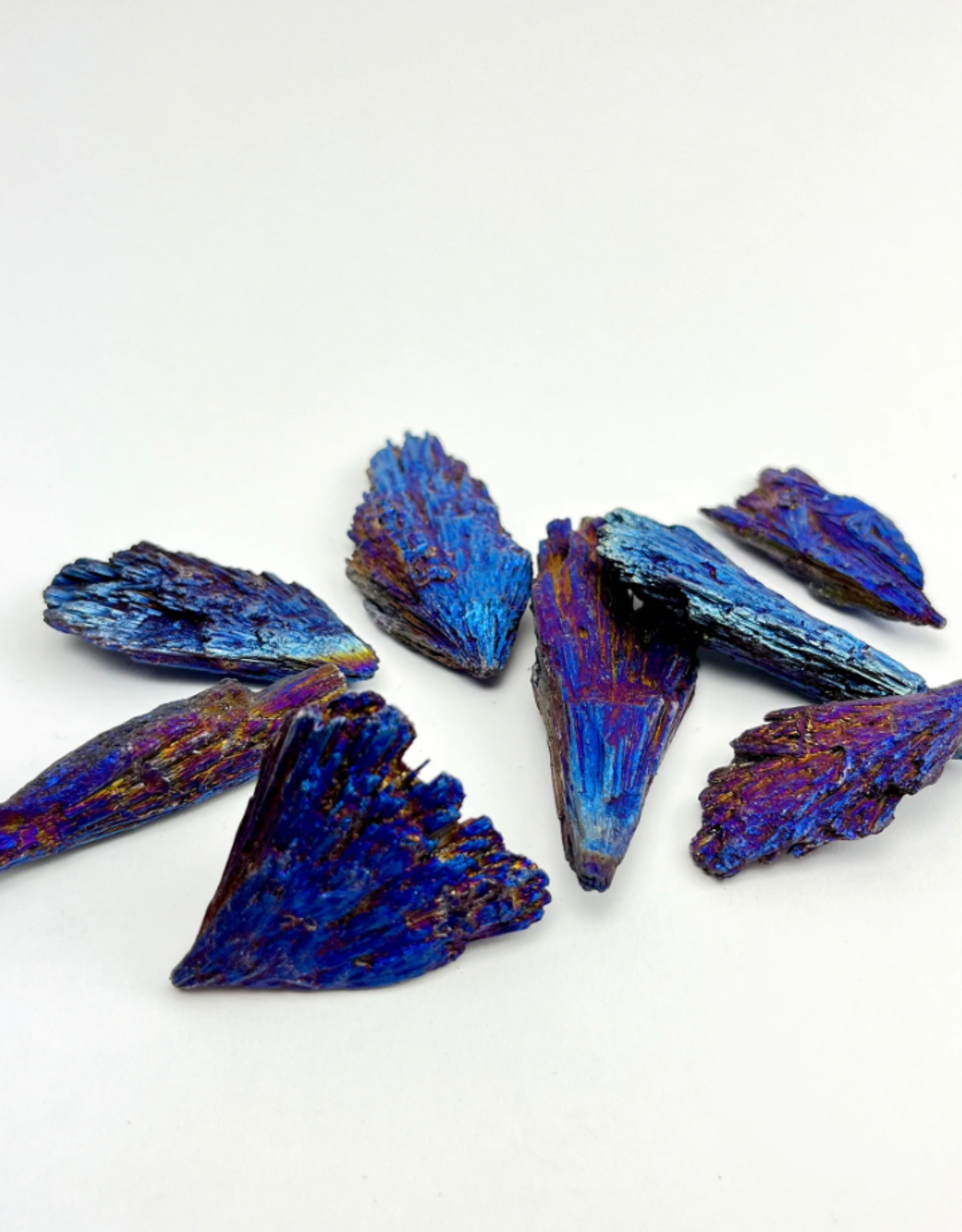 Rainbow Titanium Kyanite Fan | 60-100mm
