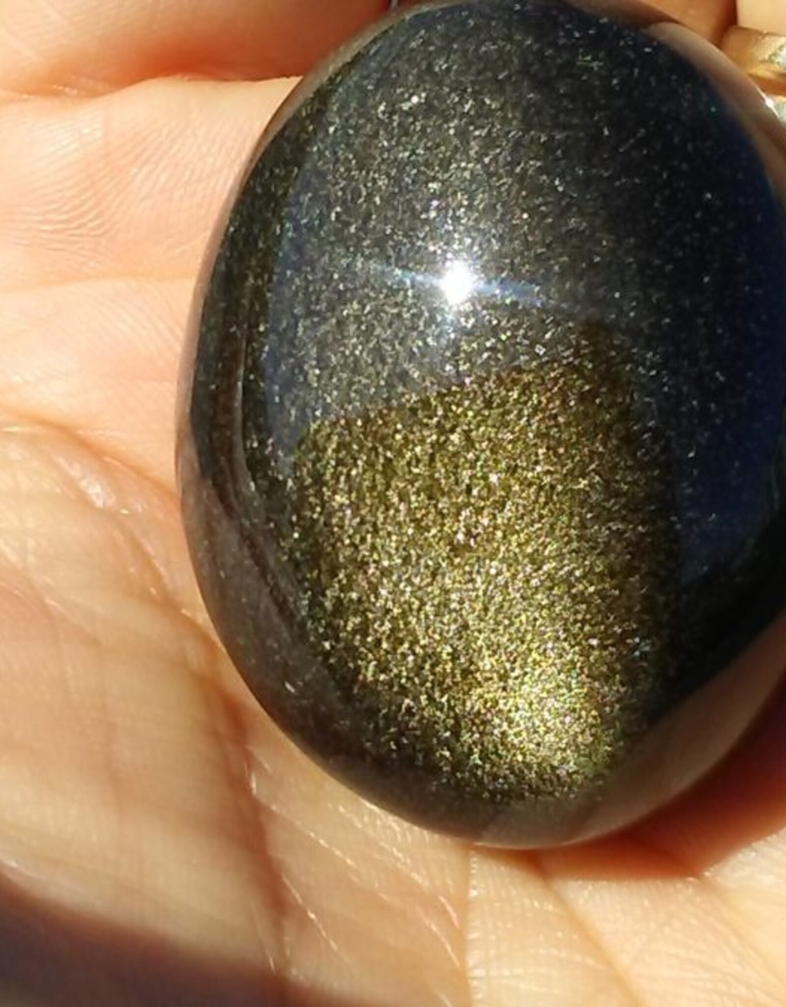 Gold Sheen Obsidian Pebble