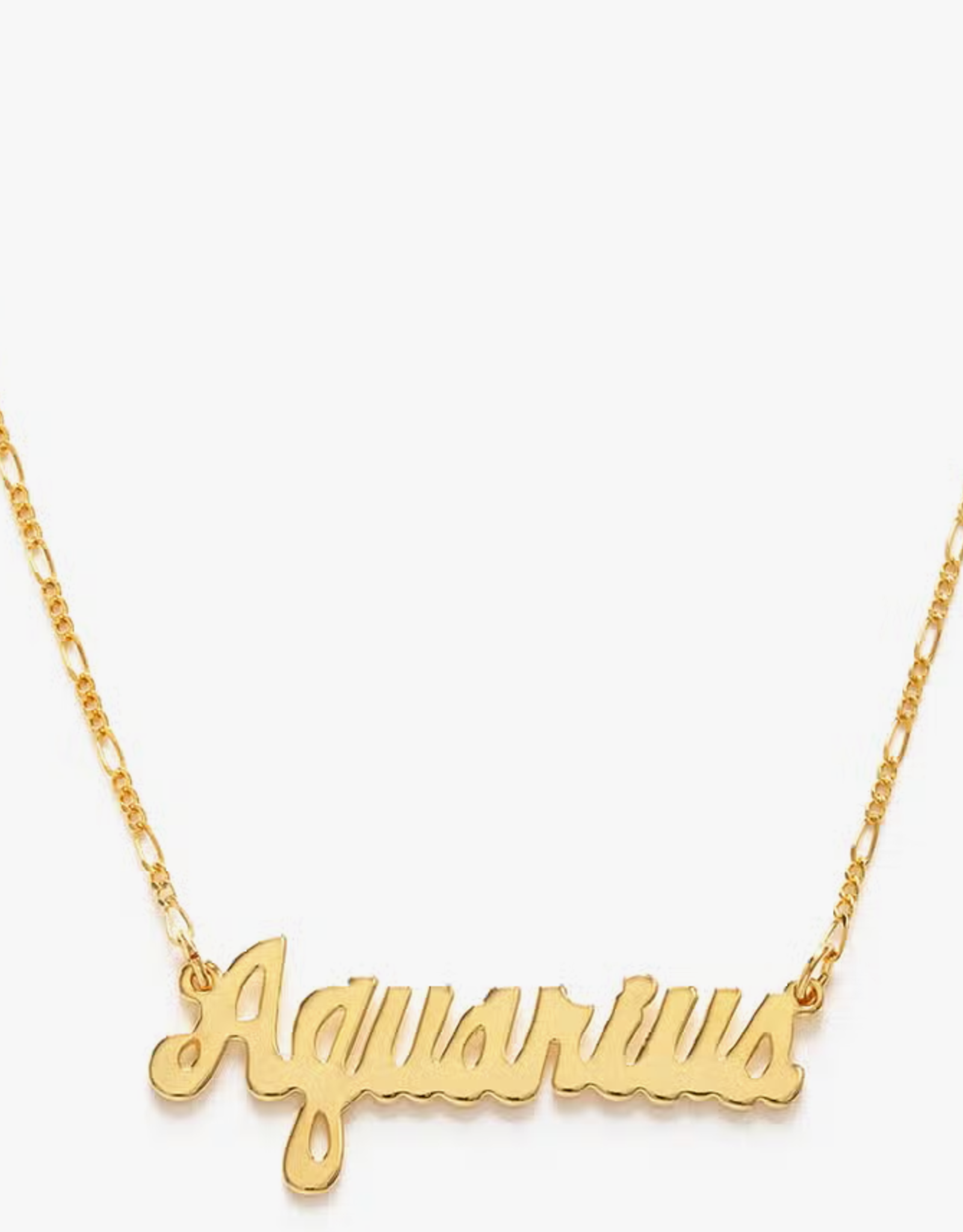 *Zodiac Script Necklace